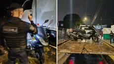 Com informações precisas, a polícia consegue recuperar moto furtada e garantir segurança aos moradores de Guarujá - Foto: Divulgação/ ROMU Guarujá