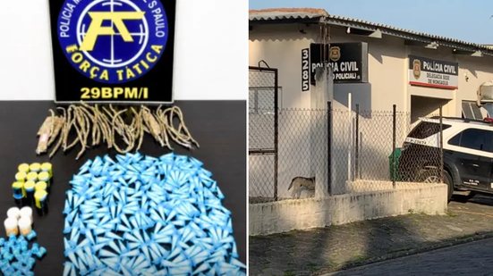 O suspeito tentou disfarçar, mas seu nervosismo chamou a atenção da polícia, resultando em sua prisão imediata - Foto: Divulgação/ 29° BPMI