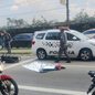 O acidente ocorreu durante o horário de pico, causando lentidão severa e bloqueios na mobilidade urbana de Santos - Foto: Reprodução