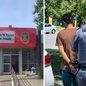 Um homem foi preso em flagrante após furtar um portão de alumínio em Peruíbe, com a rápida resposta da Polícia Militar - Foto: Divulgação/ 29° BPMI