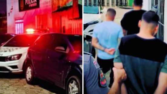 O casal, proprietário do carro e o motorista, permanece detido enquanto o veículo é apreendido para investigação - Foto: Divulgação/ 29° BPMI