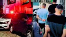 O casal, proprietário do carro e o motorista, permanece detido enquanto o veículo é apreendido para investigação - Foto: Divulgação/ 29° BPMI