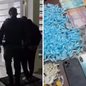 Durante patrulhamento, polícia frustra fuga de suspeito e apreende grande quantidade de entorpecentes e dinheiro em espécie - Foto: Divulgação/ 29° BPMI