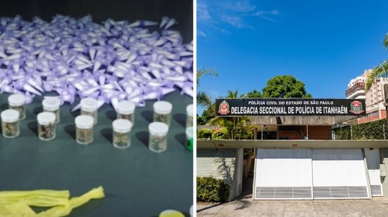 A apreensão de entorpecentes em Itanhaém destaca a participação de jovens no tráfico de drogas na região - Foto: Divulgação/ 29° BPMI