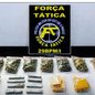 Policiais encontraram drogas embaladas e equipamentos de tráfico após morador confessar e guiar a equipe até o local - Foto: Divulgação/ 29° BPMI