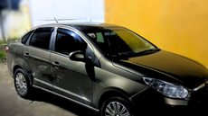O homem usou uma faca para ameaçar o dono do automóvel. A fuga terminou no bairro Gaivotas, onde a Força Tática montou o cerco - Foto: Divulgação/ 29° BPMI