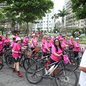 Neste domingo, a Ponta da Praia se transforma em um mar rosa para a 15ª edição da Caminhada Outubro Rosa, promovendo a conscientização sobre o câncer de mama - Foto: Divulgação/ Prefeitura de Santos