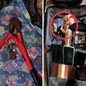 Entre os objetos recuperados estavam celulares, bicicletas e uma televisão, que o criminoso tentava levar - Foto: Reprodução/ 45° BPM/I
