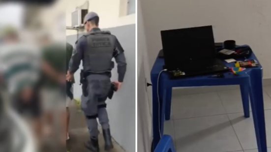 A quadrilha utilizava tecnologia avançada, incluindo 11 notebooks e 146 chips de telefonia, para realizar fraudes - Foto: Divulgação/ 29° BPMI