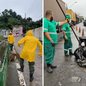 Fiscalizações diárias são realizadas para combater o descarte irregular e proteger a infraestrutura urbana - Foto: Divulgação/ Prefeitura de Santos