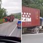 Trânsito lento na SP-055: motoristas devem manter distância segura e respeitar a sinalização das viaturas de emergência - Foto: Divulgação