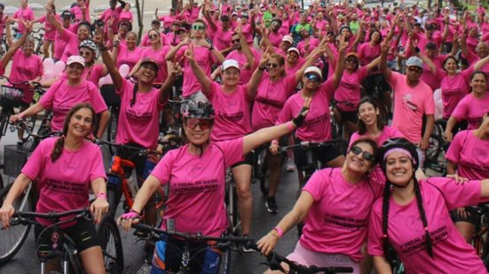 Com taxa simbólica de R$ 24, toda a arrecadação será destinada a pacientes oncológicas do Instituto Neo Mama - Imagem: Divulgação / Pedal Bikers ZN