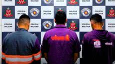 Os suspeitos foram levados ao Distrito Policial e responderão por furto qualificado e adulteração de sinal identificador de veículo - Foto: Divulgação/ 29° BPMI
