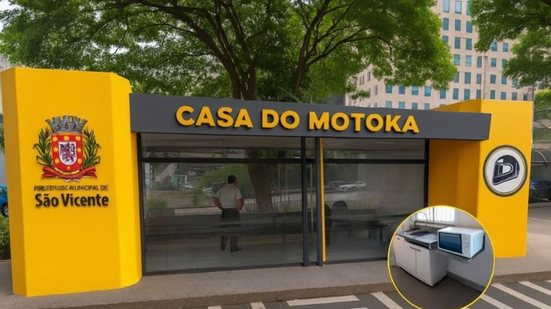 A Casa do Motoka é parte de um projeto maior que visa melhorar as condições de trabalho dos motociclistas na Baixada Santista - Foto: Divulgação/ Prefeitura de São Vicente