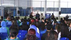 Encontro na Escola Municipal Joaquim Augusto Ferreira Mourão discute inclusão e respeito às diferenças entre os jovens - Foto: Divulgação/ Prefeitura de Praia Grande