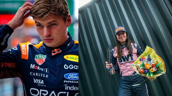Max Verstappen e Nina Gademan no GP de Zandvoort - Foto: Reprodução/F1 e F1A