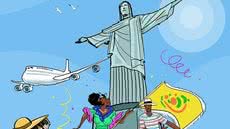 Carnaval do Rio promete movimentar a economia e aumentar arrecadação em 20% com novo dia de desfiles - Imagem: @izanio_charges