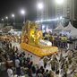 Testes finais de iluminação garantem brilho e segurança para o desfile das escolas de samba na Zona Noroeste de Santos - Imagem: Divulgação / Prefeitura de Santos