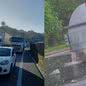 Condutor do caminhão não sofreu ferimentos, mas a situação gerou filas significativas na rodovia - Imagem: Reprodução