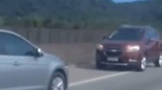 Motoristas enfrentaram congestionamento nas proximidades da Ponte do Mar Pequeno - Imagem: Reprodução/Marcelo Ricky