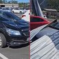 Estrutura do telhado caiu sobre carros estacionados, mas a Secretaria de Segurança Pública não registrou ocorrências oficiais - Foto: Marcos Toledo/ Ronaldo da Comissão