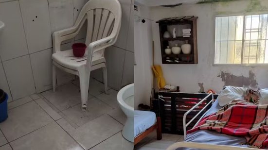 O casal foi autuado por violar o Estatuto do Idoso e não apresentou documentação que comprovasse a legalidade do abrigo. - Imagem: Polícia Civil