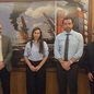 Participaram da reunião,  os advogados: Felipe Chiarini (advogado da AutoridadePortuária), Mônica Ferreira (advogada Sindgran), Marcelo Zovico (Superintendente Jurídico da AutoridadePortuária) e  William Cláudio (Sindgran e Vice-presidente da ACTA) - Imagem: Divulgação