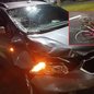 Acidente aconteceu no km 314 da Rodovia Padre Manoel da Nóbrega, em Mongaguá; ciclista morreu após ser atingido por carro enquanto atravessava a pista. - Imagem: Artesp