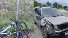 Ciclista é atropelado após pular mureta em rodovia - Imagem: Divulgação/ Artesp