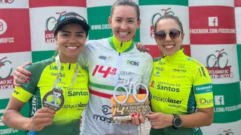 Ciclista santista vence competição em Santa Catarina - Imagem: reprodução Prefeitura de Santos