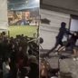 Confusão envolvendo estudantes durante os Jogos da Unisanta mobilizou a Polícia Militar e terminou com um jovem hospitalizado em Santos - Imagem: Reprodução