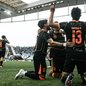 Jogares do Corinthians comemoram primeiro gol do Corinthians no jogo - Reprodução/ Meu Timão