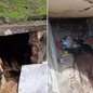 Corpo foi localizado dentro de uma caixa d'água de concreto desativada, na região central de Registro; bombeiros romperam parte da estrutura para realizar a remoção da vítima - Imagem: Rinaldo Rori/TV Tribuna