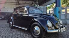 A exposição Fuscamania traz 10 modelos clássicos do Fusca, de 1953 a 2014, com entrada gratuita até 31 de agosto - Créditos Reprodução - Instagram (@bresciani.service)