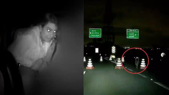 Um motorista de aplicativo filmou a tentativa de assalto, que ocorreu na madrugada de quarta-feira - Imagem: Reprodução