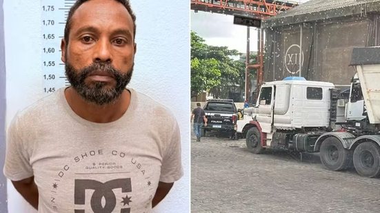 Nivaldo Santos Domingues foi localizado e preso na área portuária de Santos após mandado de prisão temporária expedido pela Justiça - Imagem: Polícia Civil/Divulgação