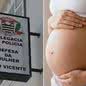 Delegacia de Defesa da Mulher de São Vicente acompanha investigação sobre denúncia de violência contra uma mulher grávida no bairro Itararé - Imagem: Anna Gabriela Ribeiro/g1 e Reprodução/DPESP