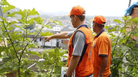 Em fevereiro de 2023, Guarujá recebeu 400 milímetros de chuvas ininterruptas em 24 horas - Imagem: Prefeitura de Guarujá