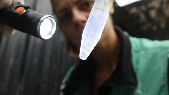 Agentes da Secretaria de Saúde de Santos vistoriaram imóveis na Vila Mathias durante mutirão para eliminar criadouros do mosquito Aedes aegypti - Imagem: Raimundo Rosa/PMS