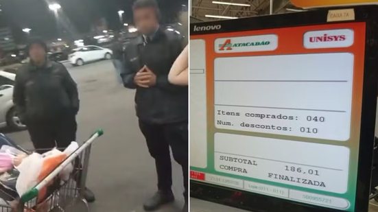 Mulher afirma que permaneceu cerca de duas horas em um atacadista de Praia Grande após divergência no registro de um pagamento via Pix. A rede atribuiu o episódio a uma instabilidade nacional no sistema de transferências instantâneas - Imagem: Arquivo Pessoal