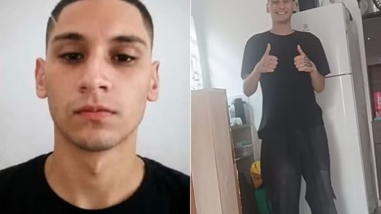 Luiz Carlos Duarte de Lima Filho, de 20 anos, está desaparecido desde terça-feira (14), após sair da casa da namorada, em Santos - Imagem: Arquivo Pessoal