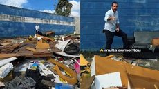 Prefeitura de São Vicente anunciou recompensa para moradores que denunciarem descarte irregular de lixo na cidade - Imagem: Reprodução/Instagram