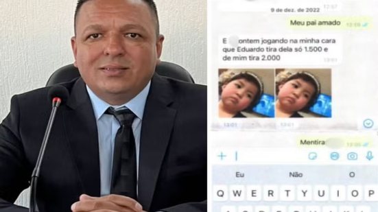 Condenado pela Justiça, o vereador afastado Eduardo de Lara foi responsabilizado por exigir repasses de salários de servidores comissionados durante sua atuação na presidência da Câmara Municipal de Iguape - Imagem: Redes sociais e Reprodução