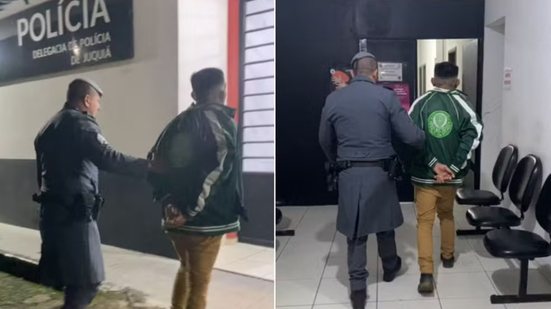 Homem foi preso após agredir a companheira dentro da residência do casal em Juquiá, segundo informações da Polícia Militar - Imagem: PM