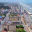 Orla de Mongaguá passa por um projeto de reurbanização que prevê a substituição de quiosques de madeira por estruturas de alvenaria - Imagem: Divulgação/Prefeitura de Mongaguá