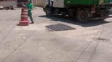 A força-tarefa visa devolver a segurança nas vias até março, podendo se estender até abril, dependendo do clima - Foto: Divulgação/ Prefeitura de Santos