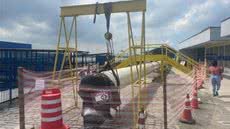 Operação no cais deve durar 72 horas e não interferir na movimentação de navios cargueiros - Foto: Sabesp