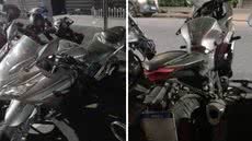 Durante patrulhamento, agentes de trânsito identificaram moto roubada e acionaram a polícia para garantir a segurança do veículo - Foto: Divulgação/ Prefeitura de São Vicente