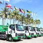 Com 30 toneladas de detritos removidos diariamente, Santos investe em caminhões elétricos para uma limpeza mais eficiente e sustentável - Foto: Divulgação/ Prefeitura de Santos