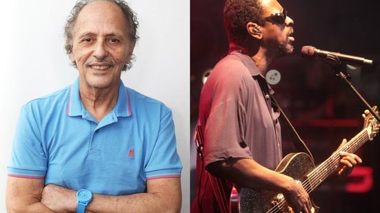 Presidente do Instituto Arte no Dique, José Virgílio (à esquerda), e o cantor Seu Jorge (à direita) - Imagem: Reprodução